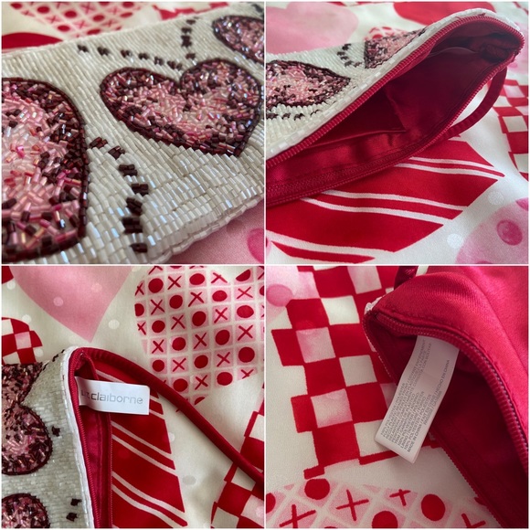 💕 Talbots & Liz Claiborne, Vintage Be My Valentine Scarf & Wristlet Bundle - Picture 14 of 16